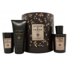 Acqua Di Parma Colonia Sandalo Gift Set 100ml Edc plus 75ml Shower Gel and 65g Candle