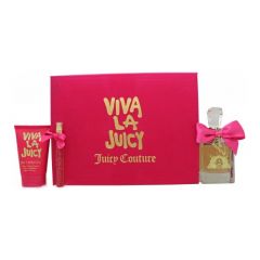 Juicy Couture Viva La Juicy Gift Set 100ml Edp + 125ml Body Souffle + 10ml Edp