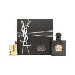 Yves Saint Laurent Black Opium Gift Set 30ml Edp + 1.2ml Rouge Couture Lipstick - No. 1